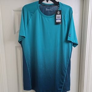 Under Armour Turquoise and Navy Performance Tee